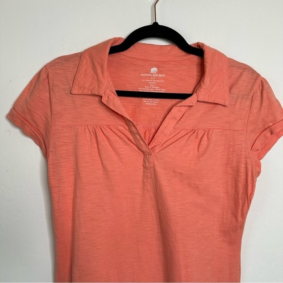 Banana Republic Factory Organic Cotton Lightweight T-shirt Polo Mini Dress - Picture 6 of 7